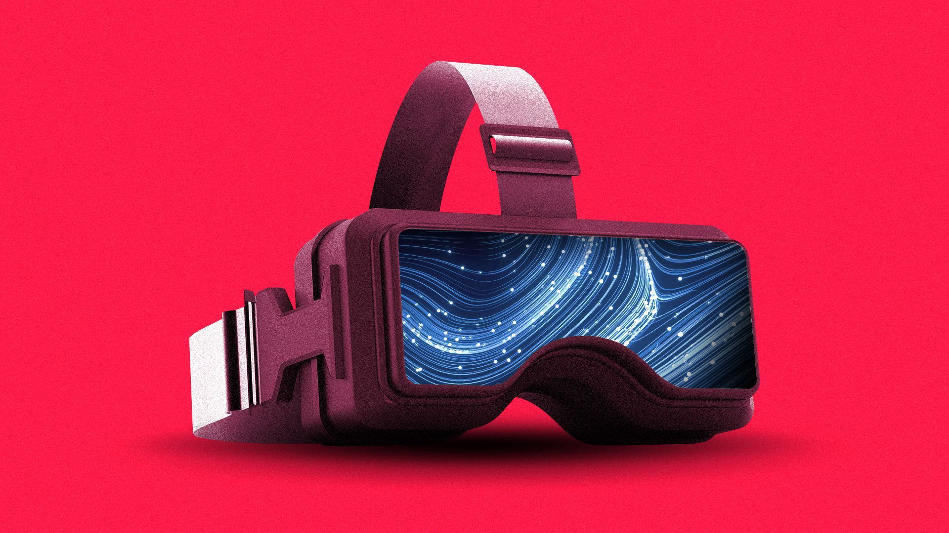 Illustration of a virtual reality headset.
