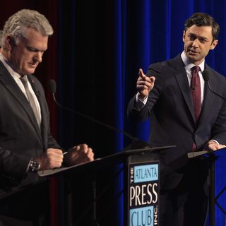 Ossoff rejects 2028 buzz amid bruising night of Senate debates