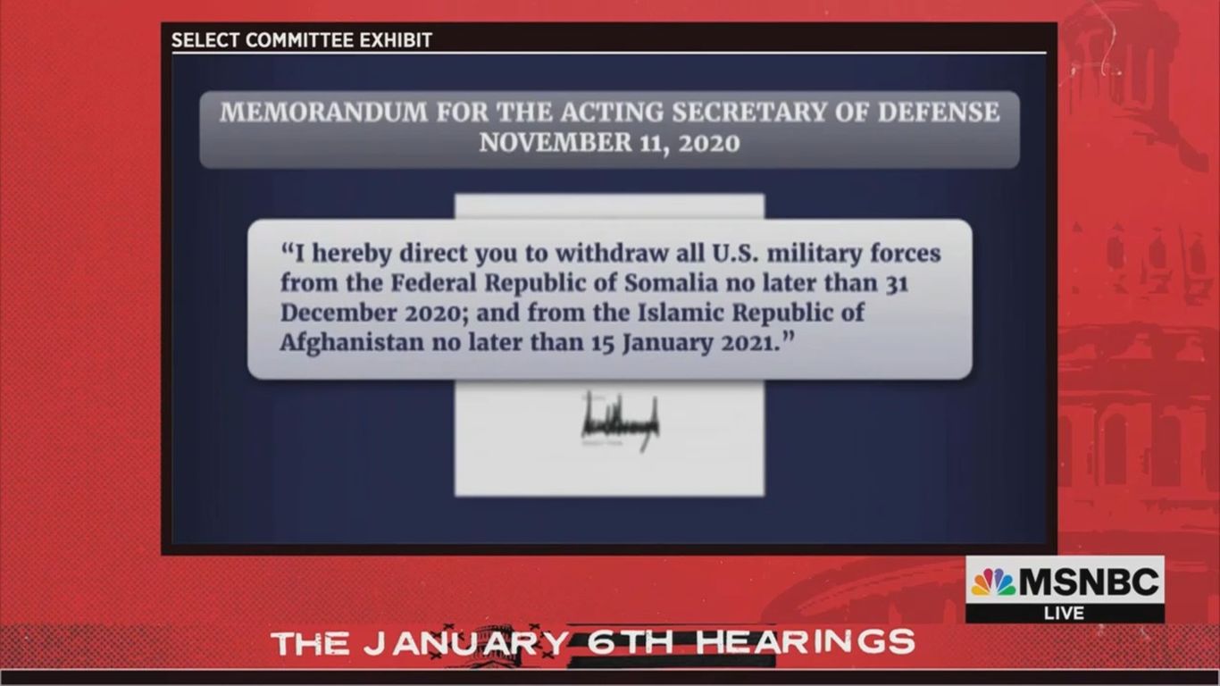 Jan. 6 panel: Trump ordered large-scale U.S. troop withdrawals after election thumbnail