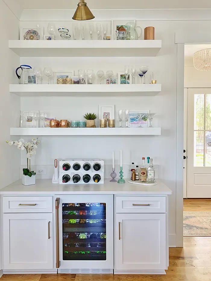 Sarah Crosland's custom cottage on Lake Wylie bar