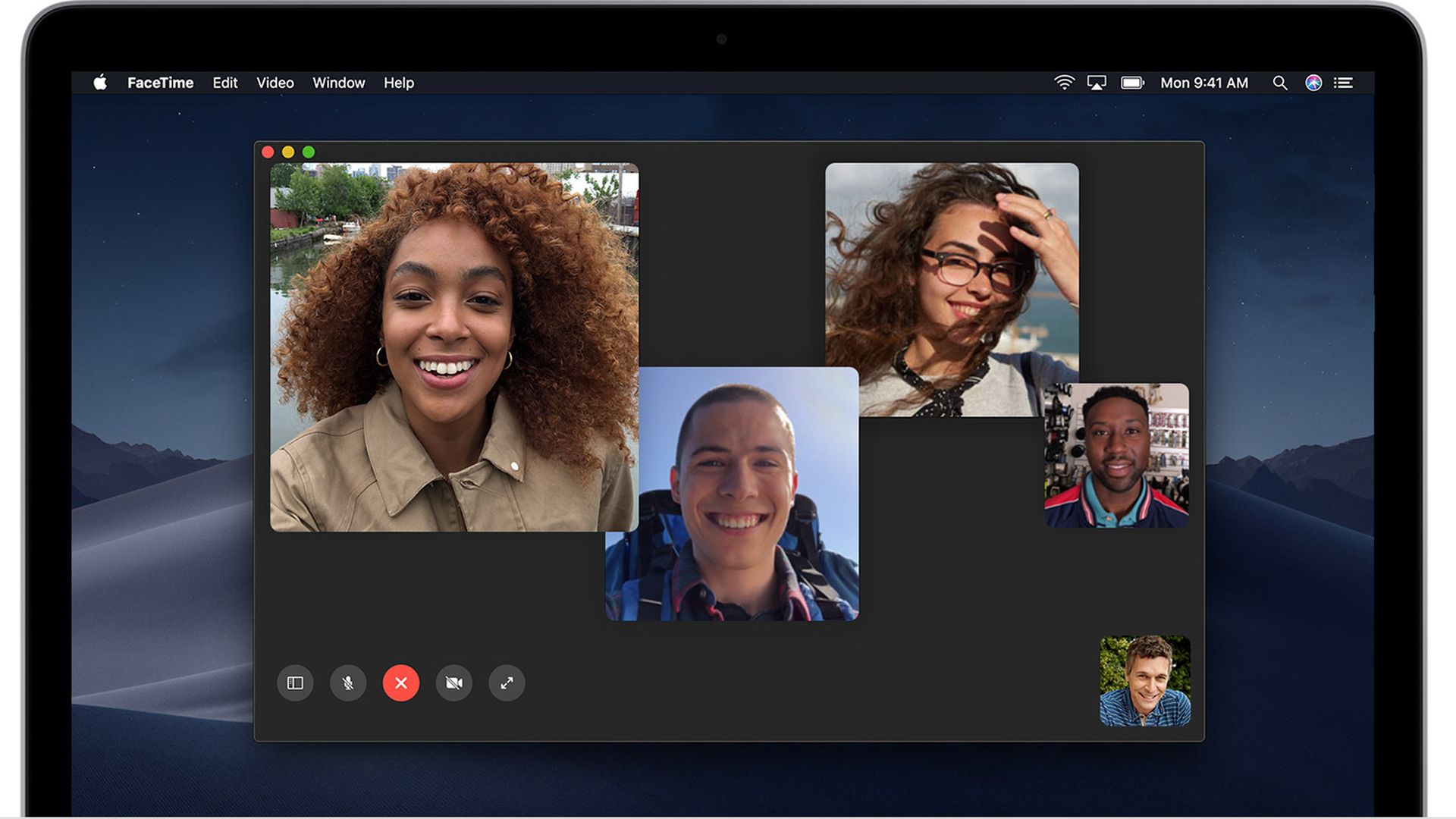 Apple's FaceTime chat app, as seen on a Mac. 