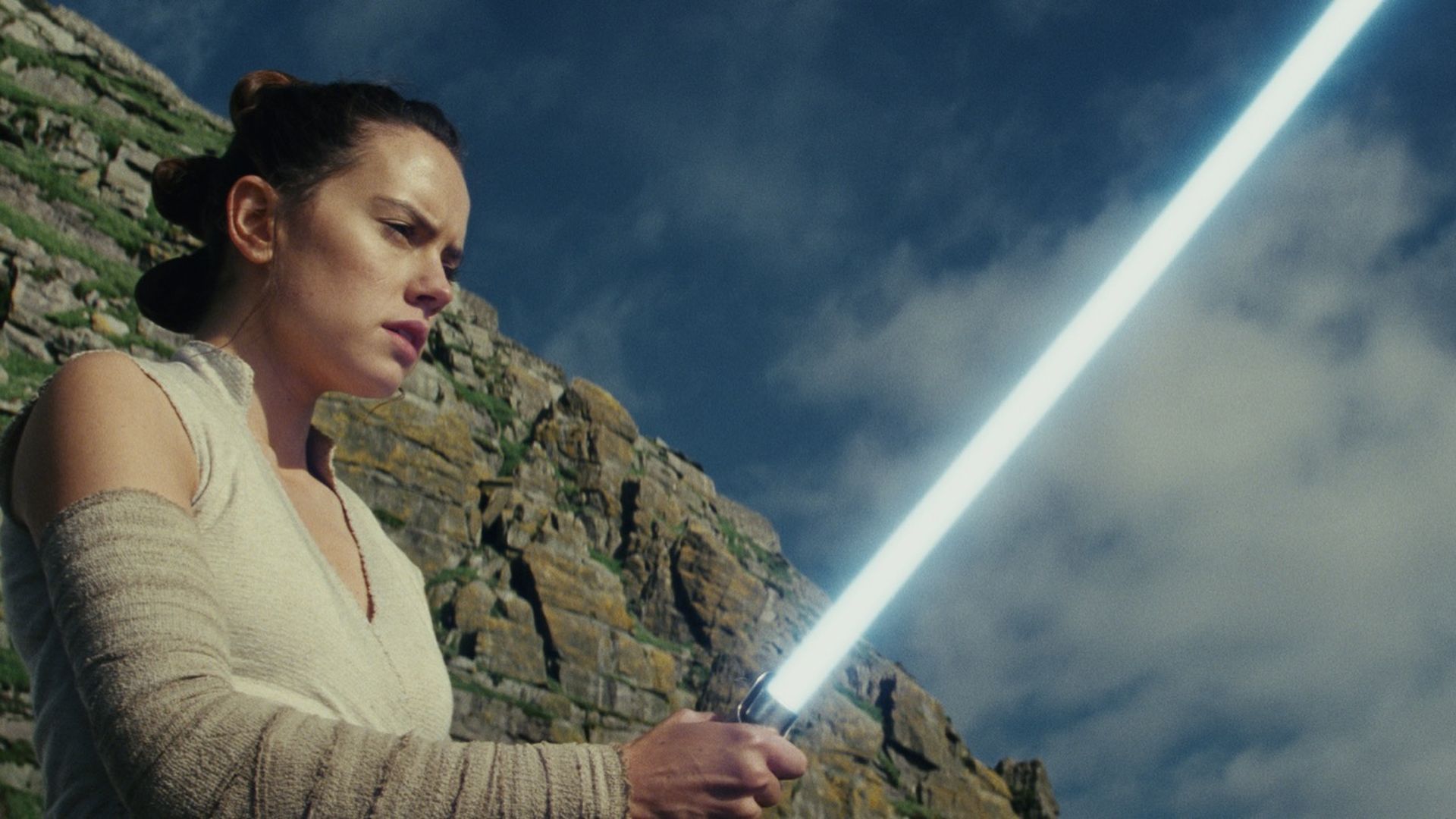 Daisy Ridley as Rey in Star Wars: The Last Jedi