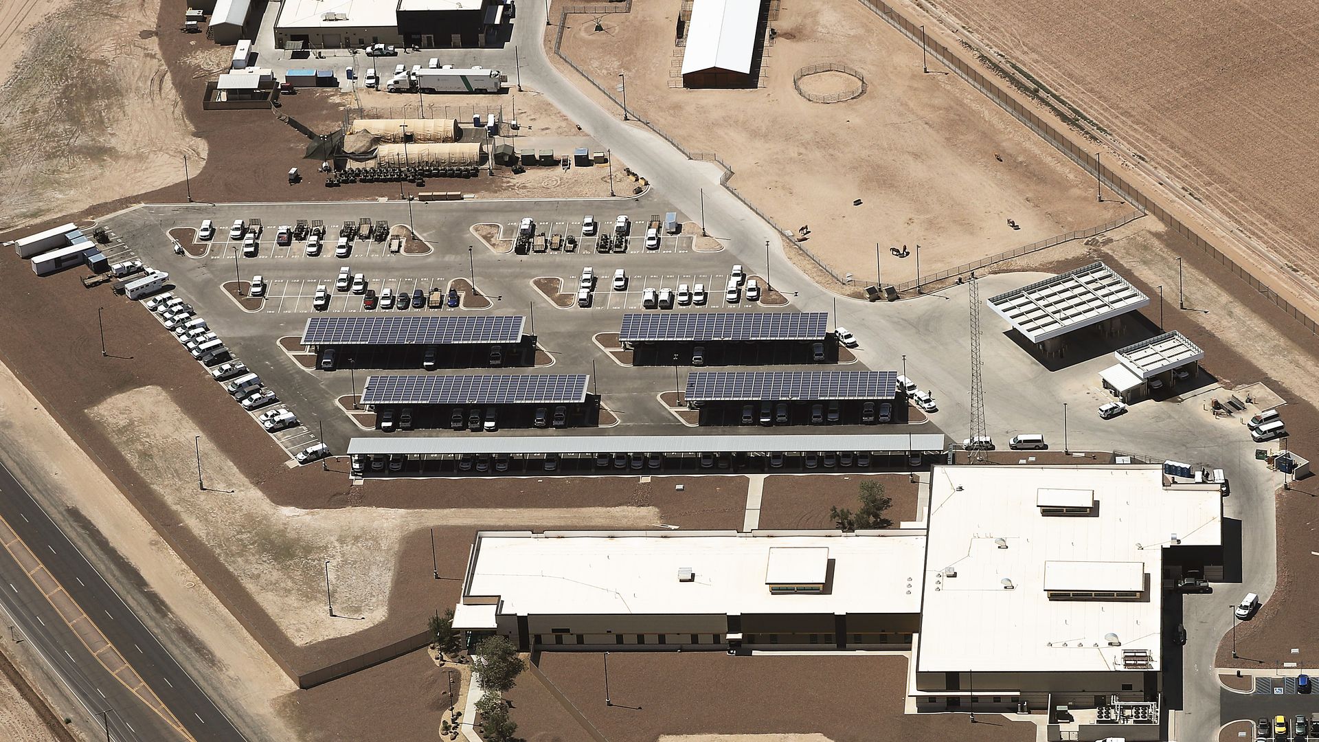 Border Patrol facilities at Flint, Tex.