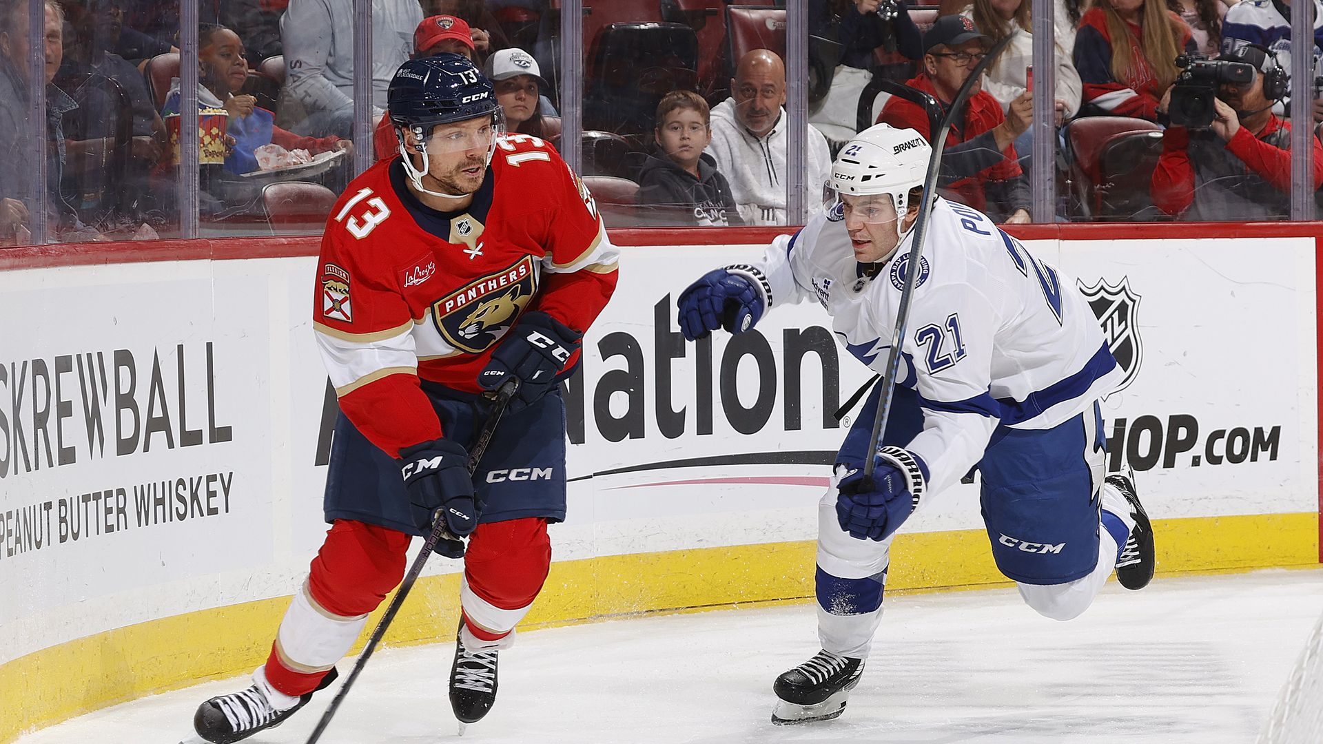 Two ice hockey players. 