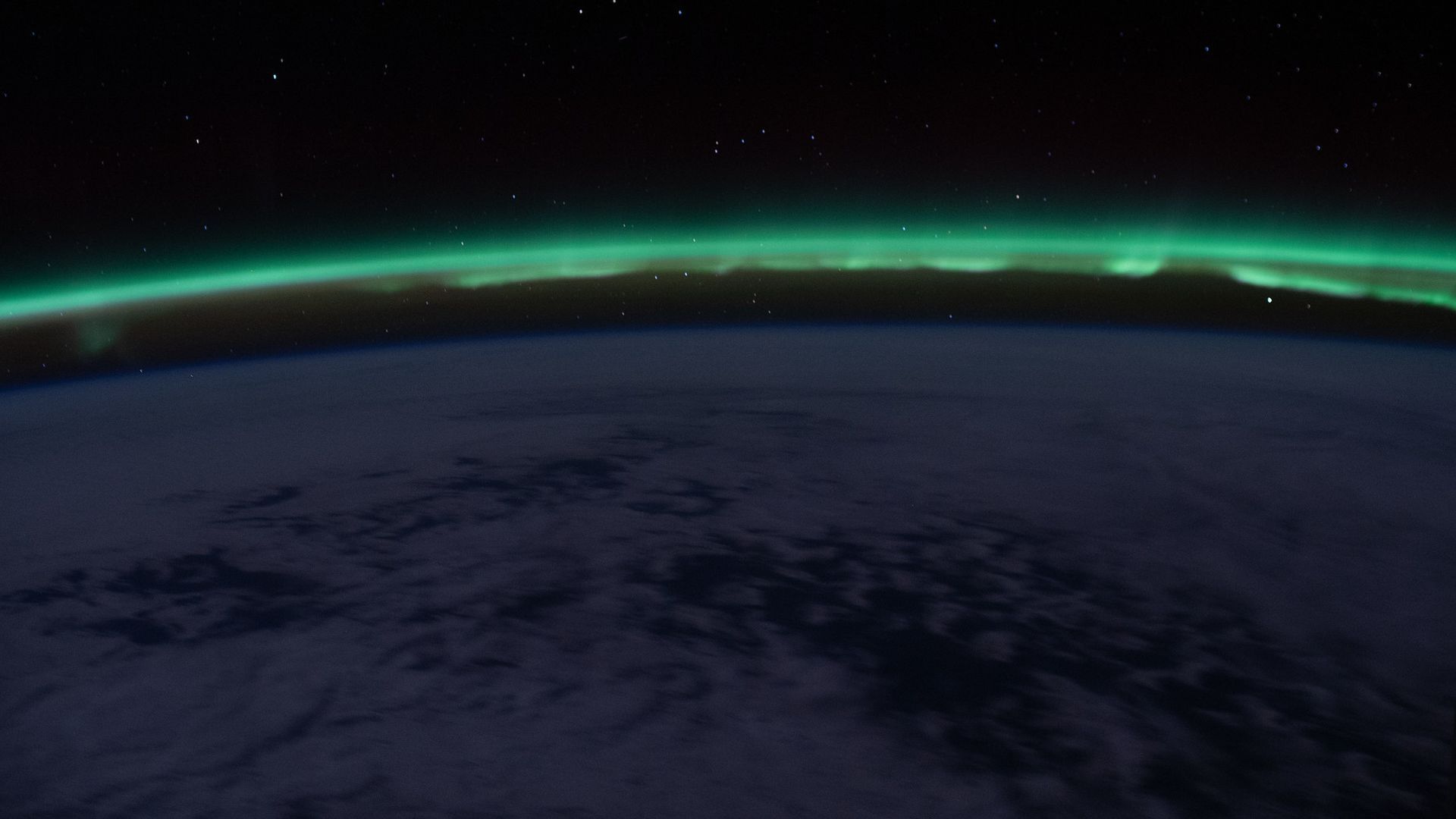 The aurora above Earth.