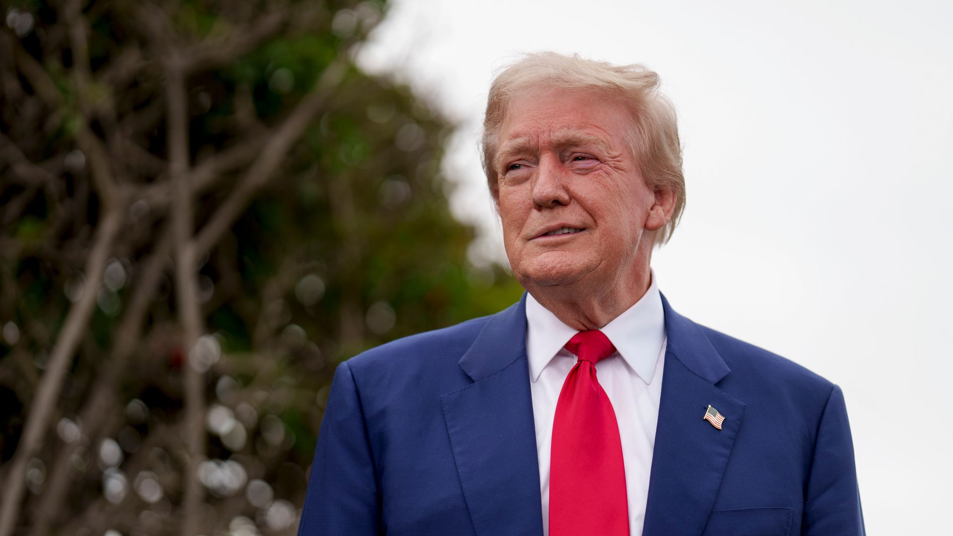  Trump during a news conference at Trump National Golf Club Los Angeles in Rancho Palos Verdes, California, US, on Friday, Sept. 13, 2024. Trump sent shares of his social media startup soaring Friday after he said he has "absolutely no intention of selling" his stake when a lockup period is set to e