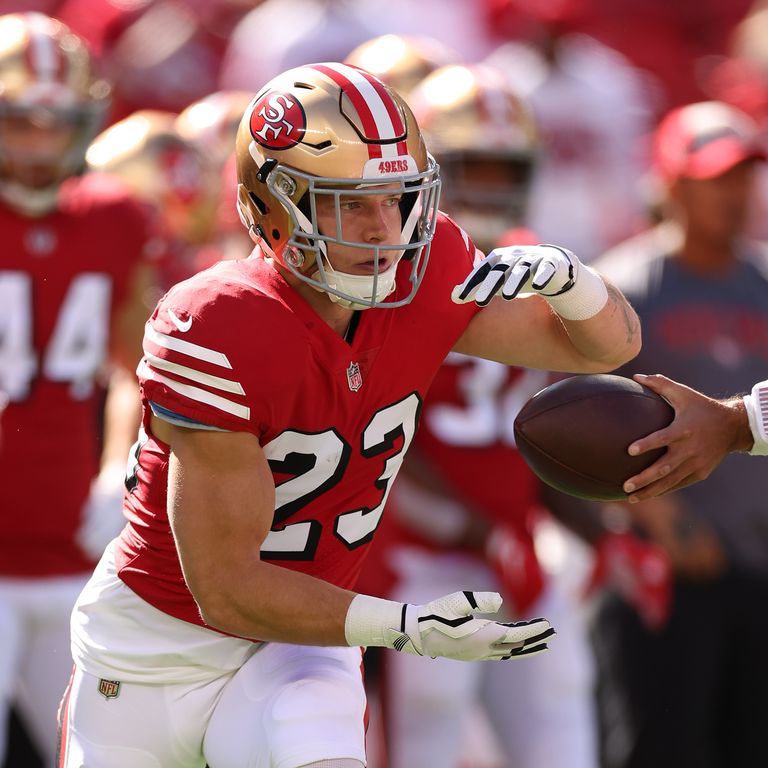 Photos from Christian McCaffrey's debut with San Francisco 49ers