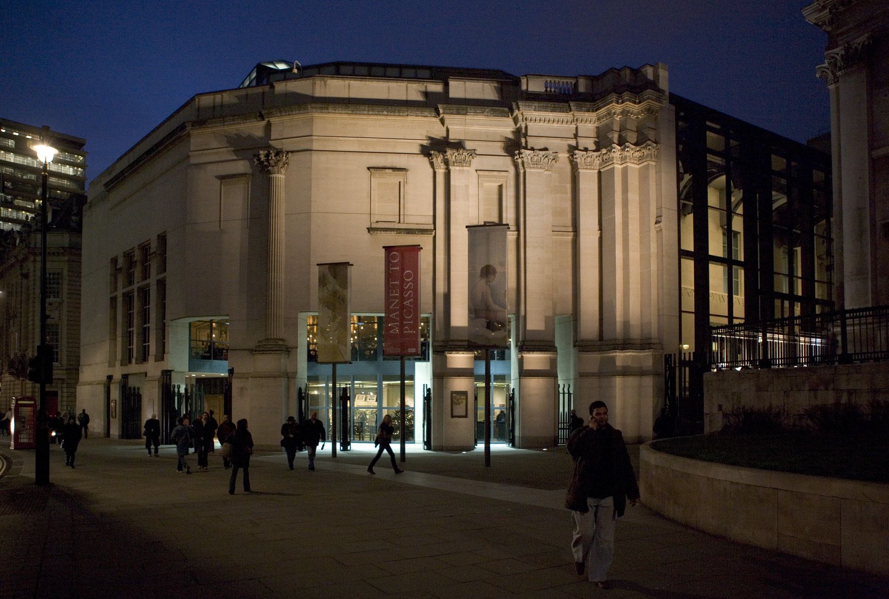The Sainsbury Wing of the National Gallery, in London