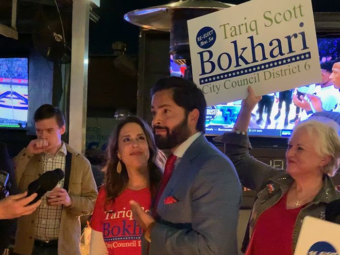 Tariq Bokhari election night 2019 Selwyn Pub