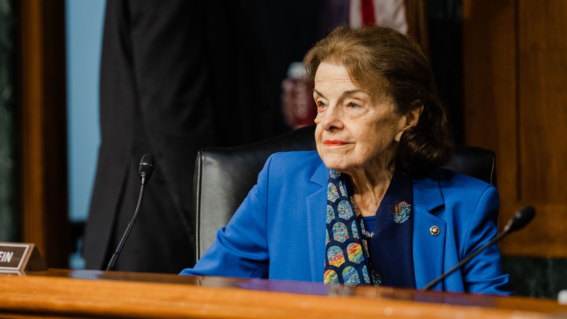 Sen. Dianne Feinstein (D-Calif.) in the Senate Dirksen Office Building on May 18.