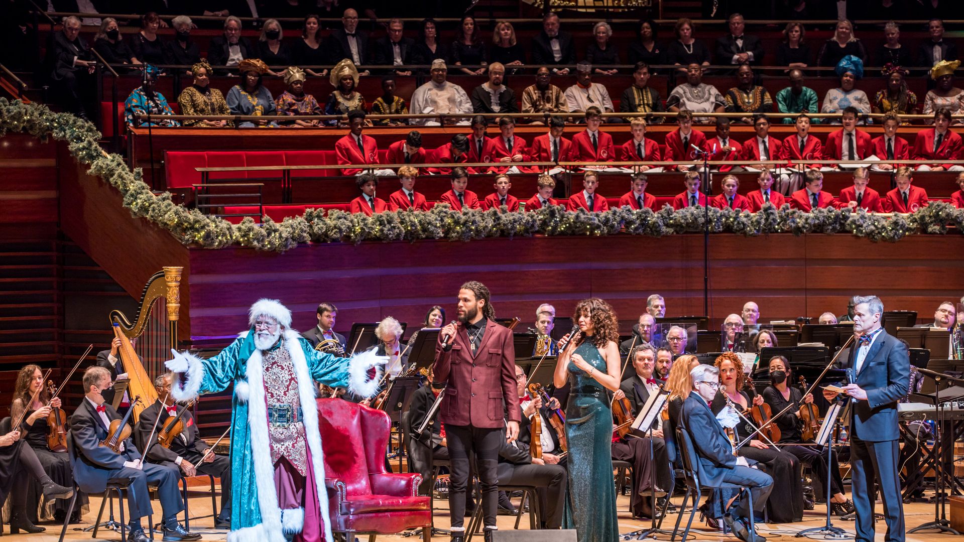 A scene from this year’s Philly Pops Christmas series at the Kimmel Center.  