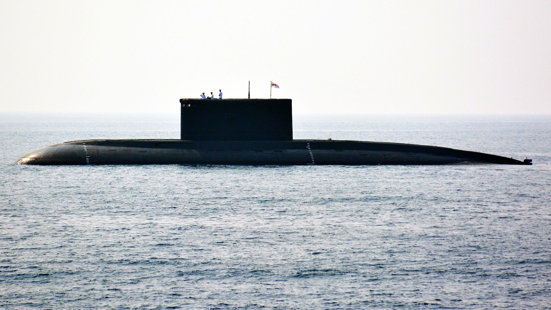 Indian submarine at sea