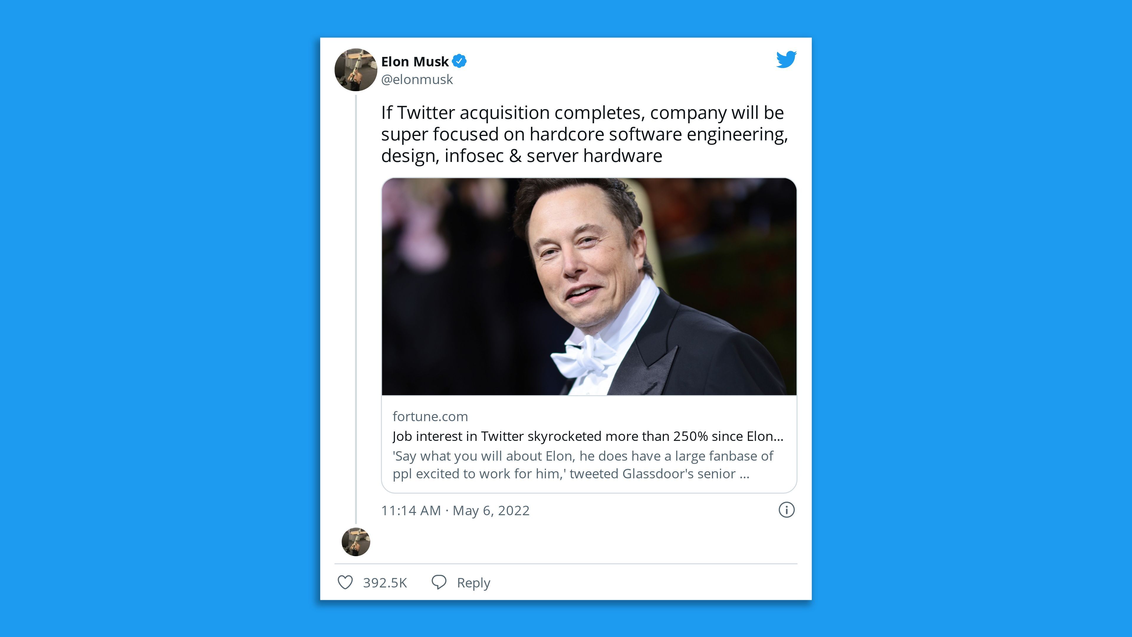 Musk tweet about "if" the deal happens