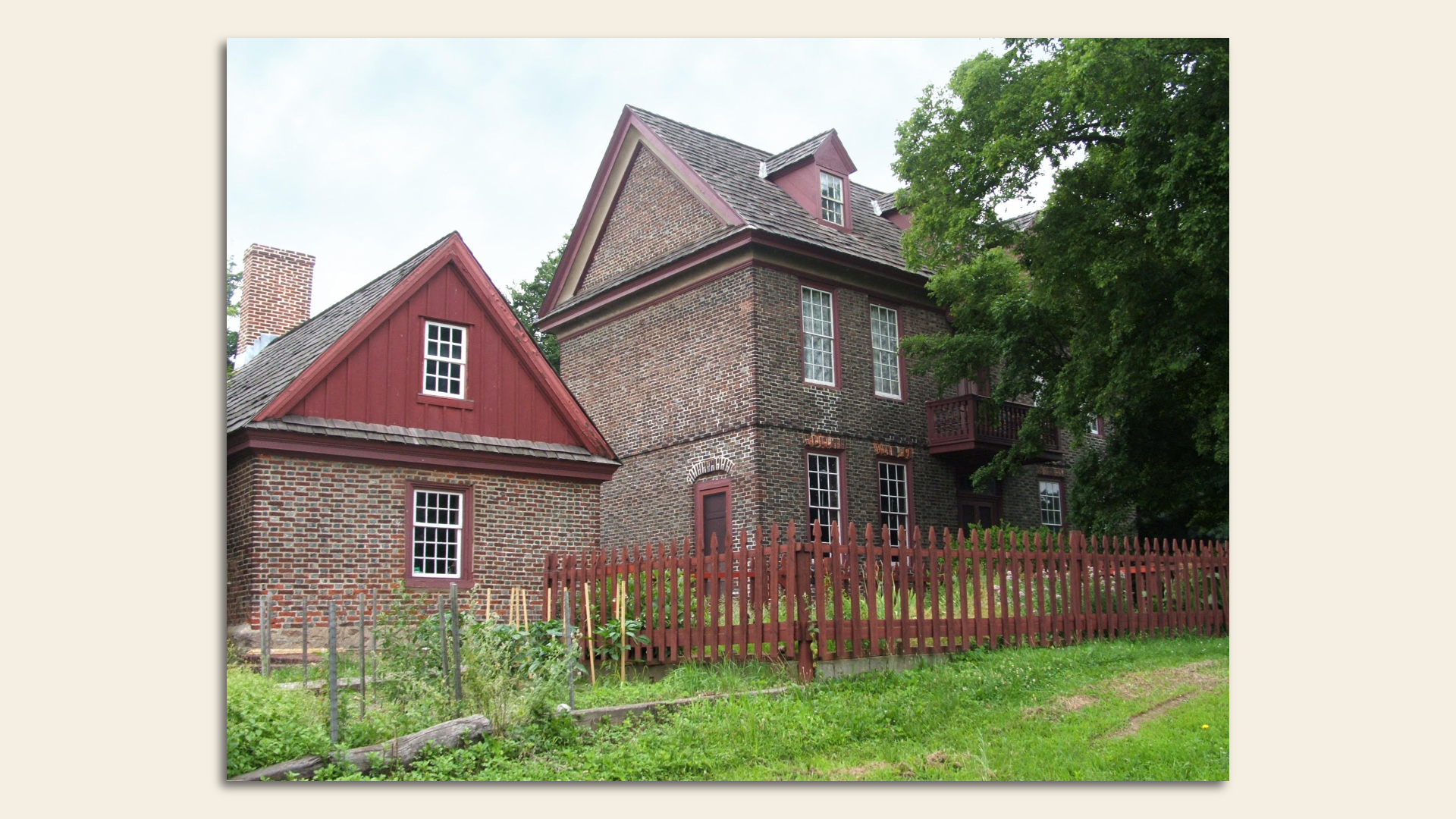 The 18th-century Bellaire Manor in FDR Park