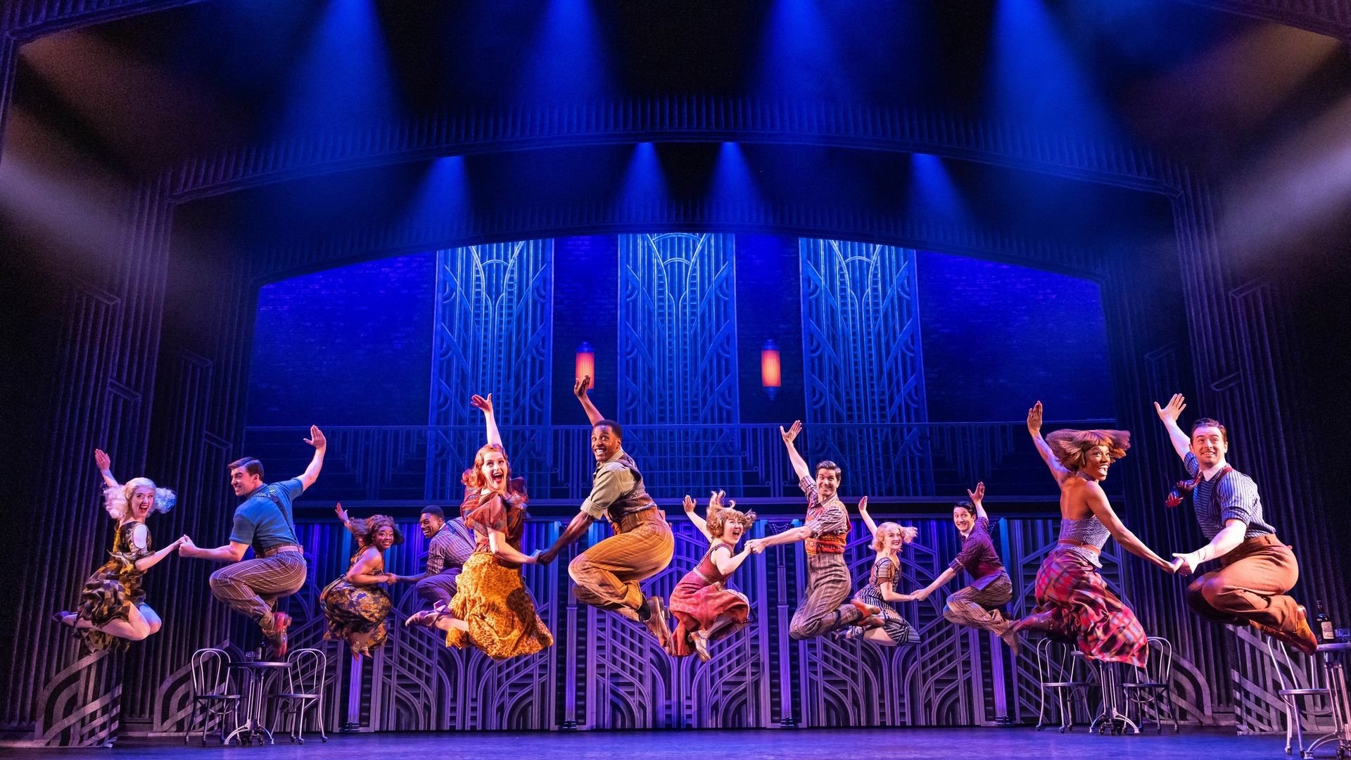 The dance sequences in "Some Like It Hot" are electric. Photo by Matthew Murphy.