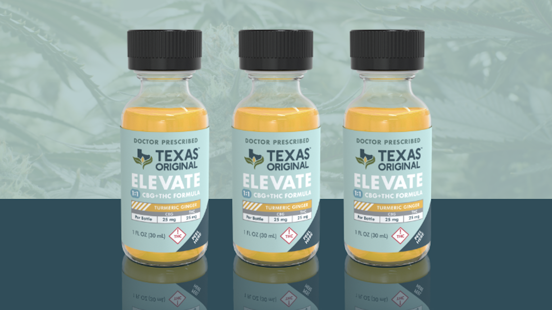 Three bottles of yellow-ish liquid