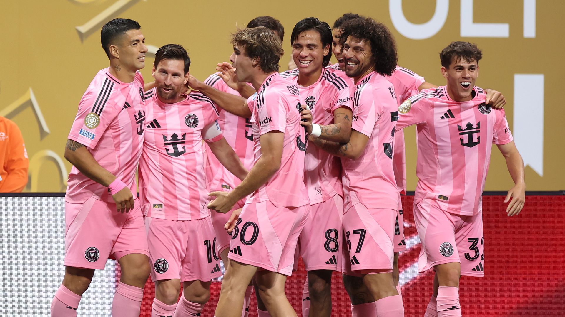 Inter Miami celebrates during the FIFA Club World Cup.