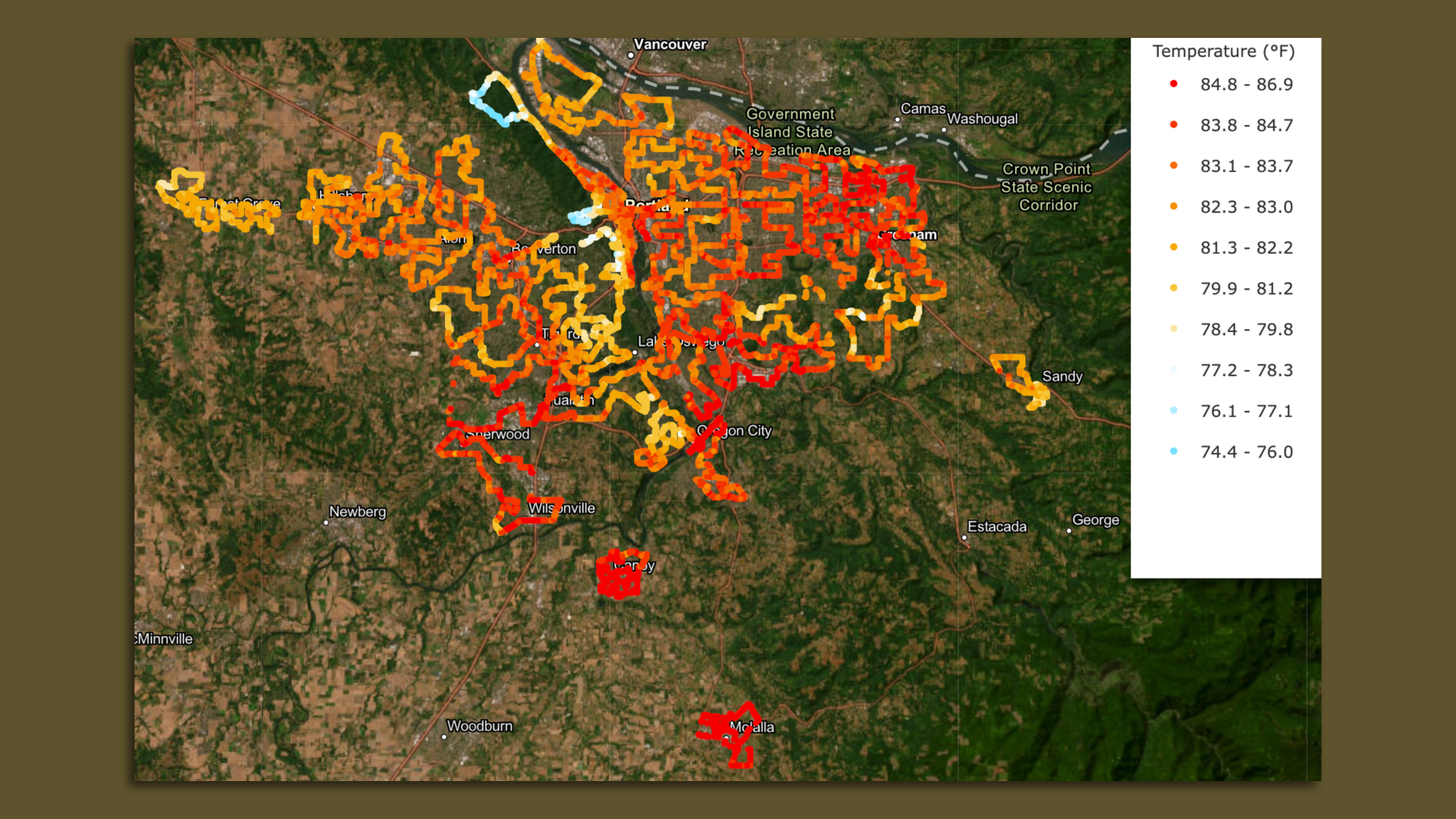Portland's map of dangerous hotspots - Axios Portland