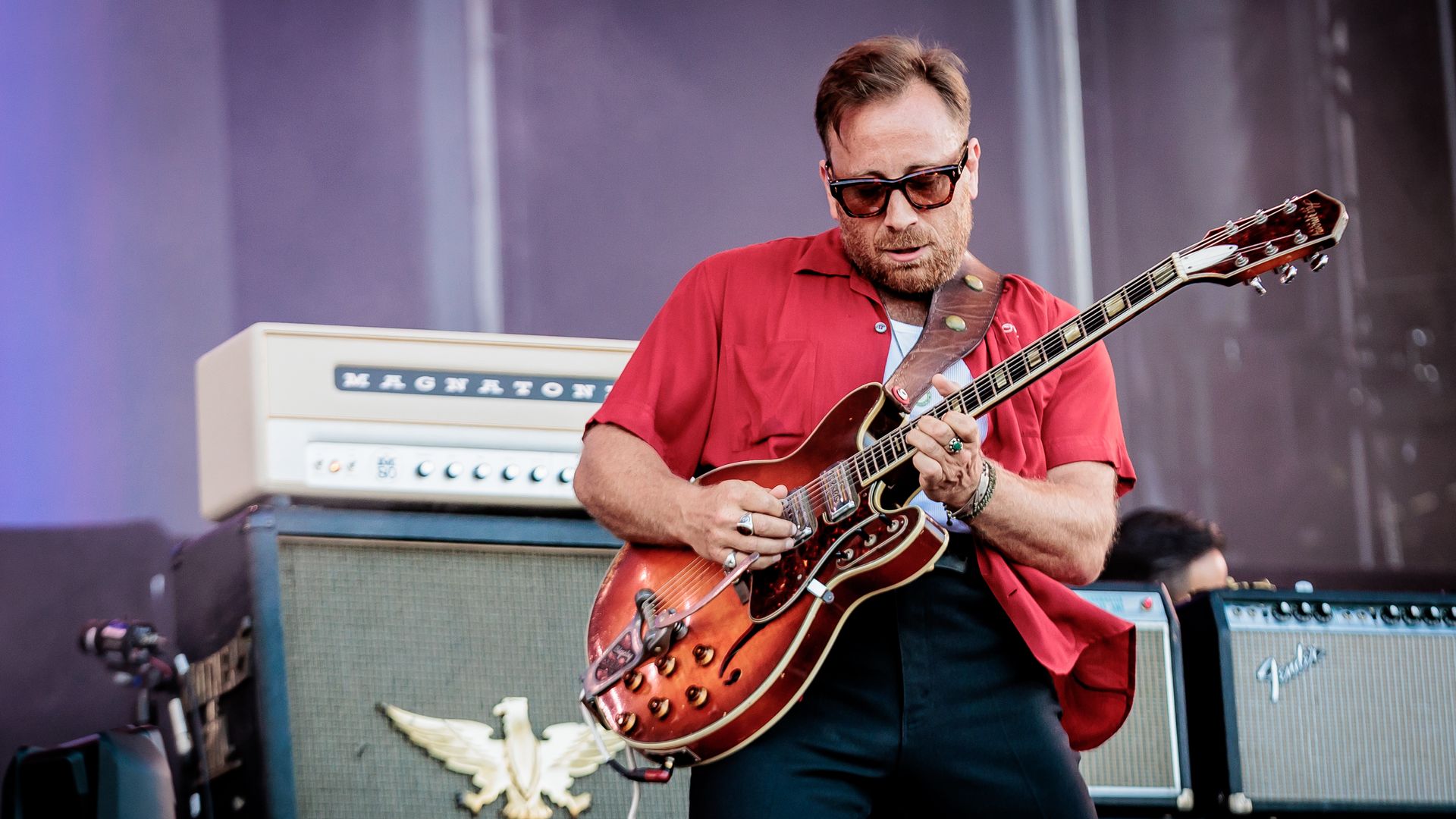 Dan Auerbach of The Black Keys performs at the I-Days Festival 2023.