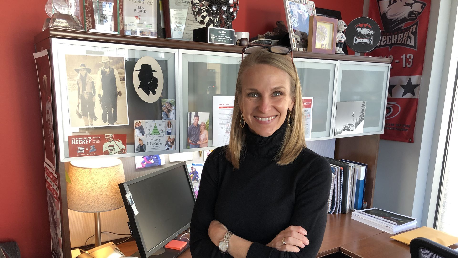 tera black checkers hockey management charlotte