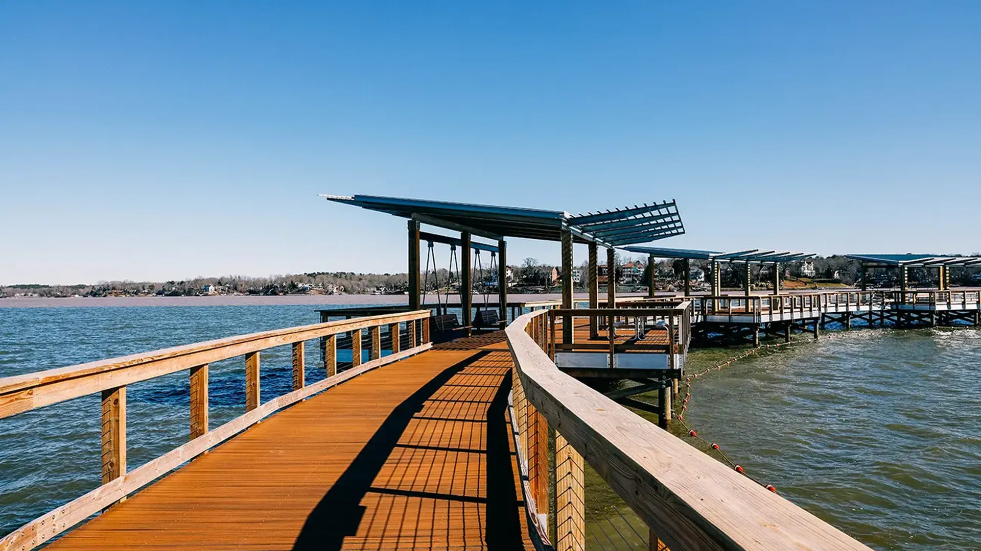 Wooden Fishing Platform On Lake Stock Photo - Download Image Now