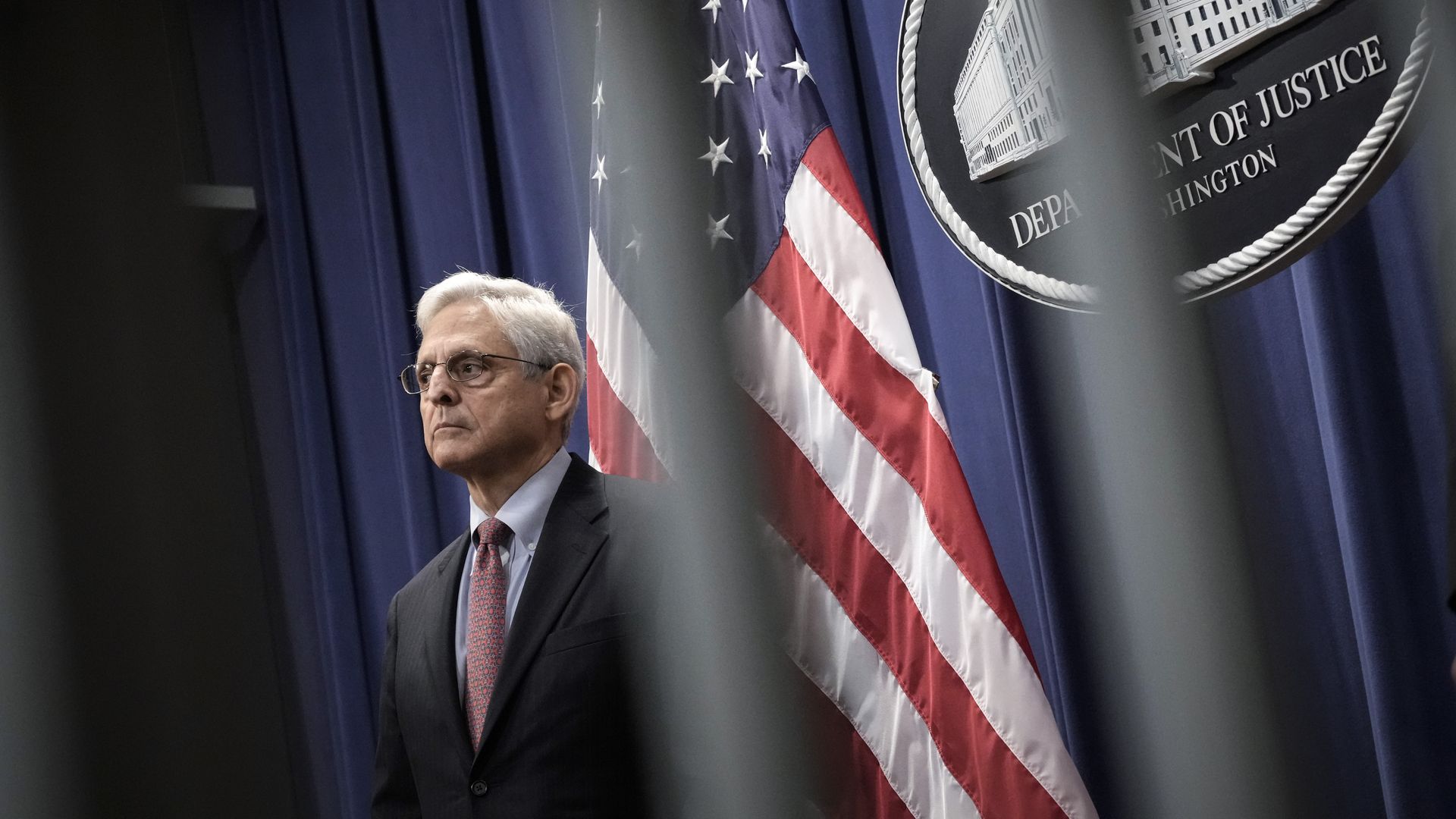 U.S. Attorney Merrick Garland attends a news conference at the U.S. Department of Justice August 2, 2022