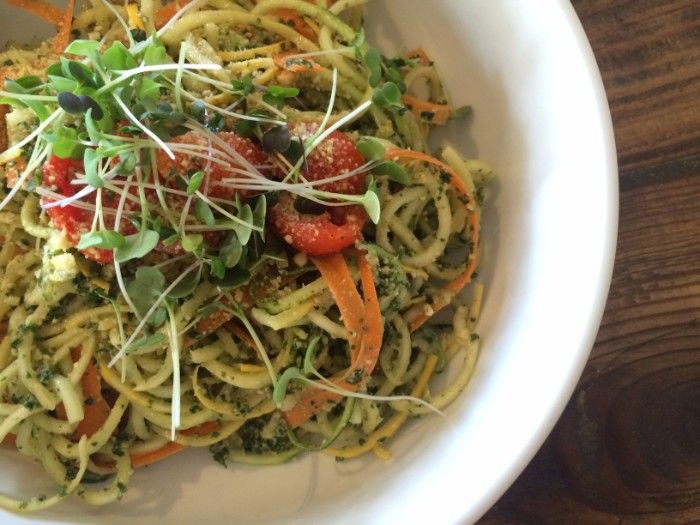 fern raw pesto pasta