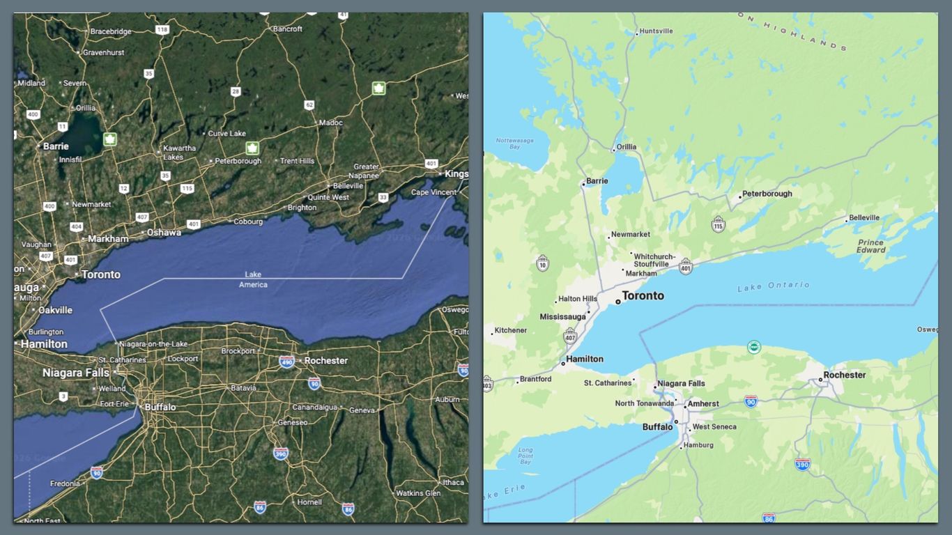 Google Maps adds 'Lake America' as Ford compares change to 'SNL' skit