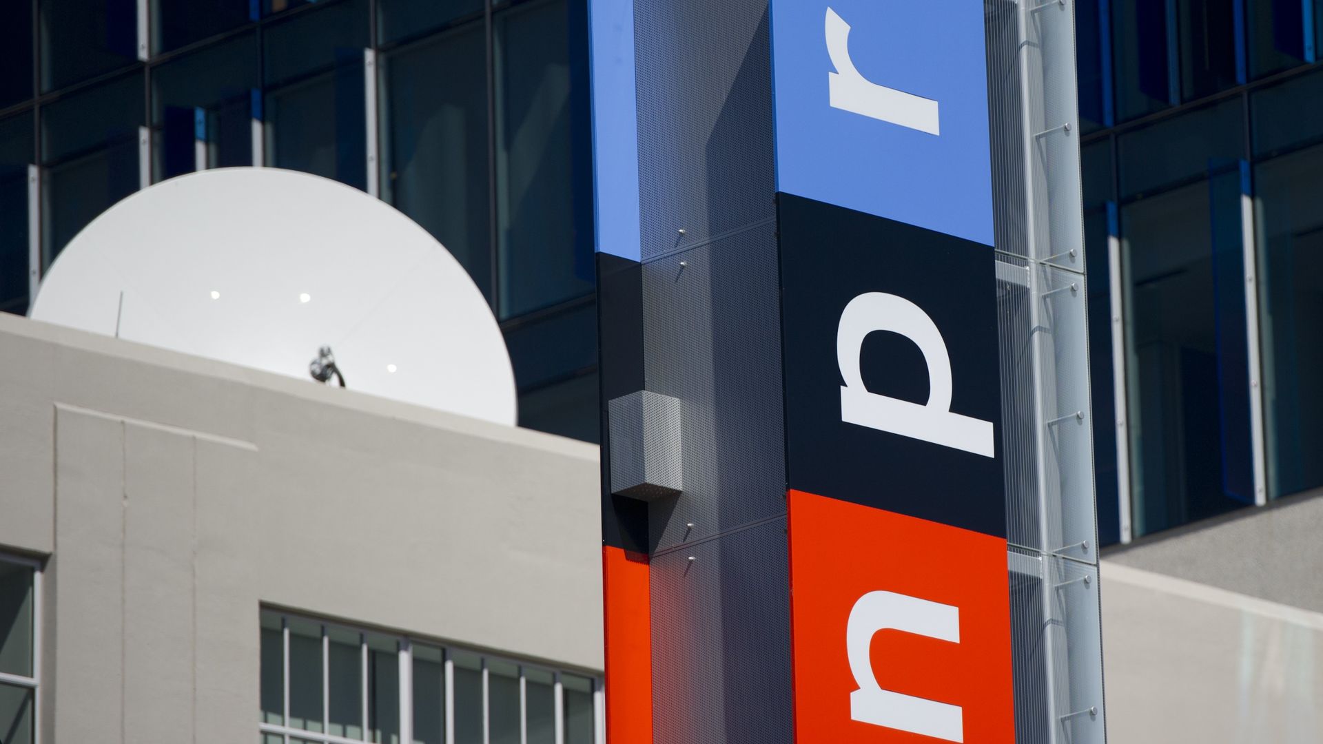 The headquarters for National Public Radio, or NPR, are seen in Washington, DC.