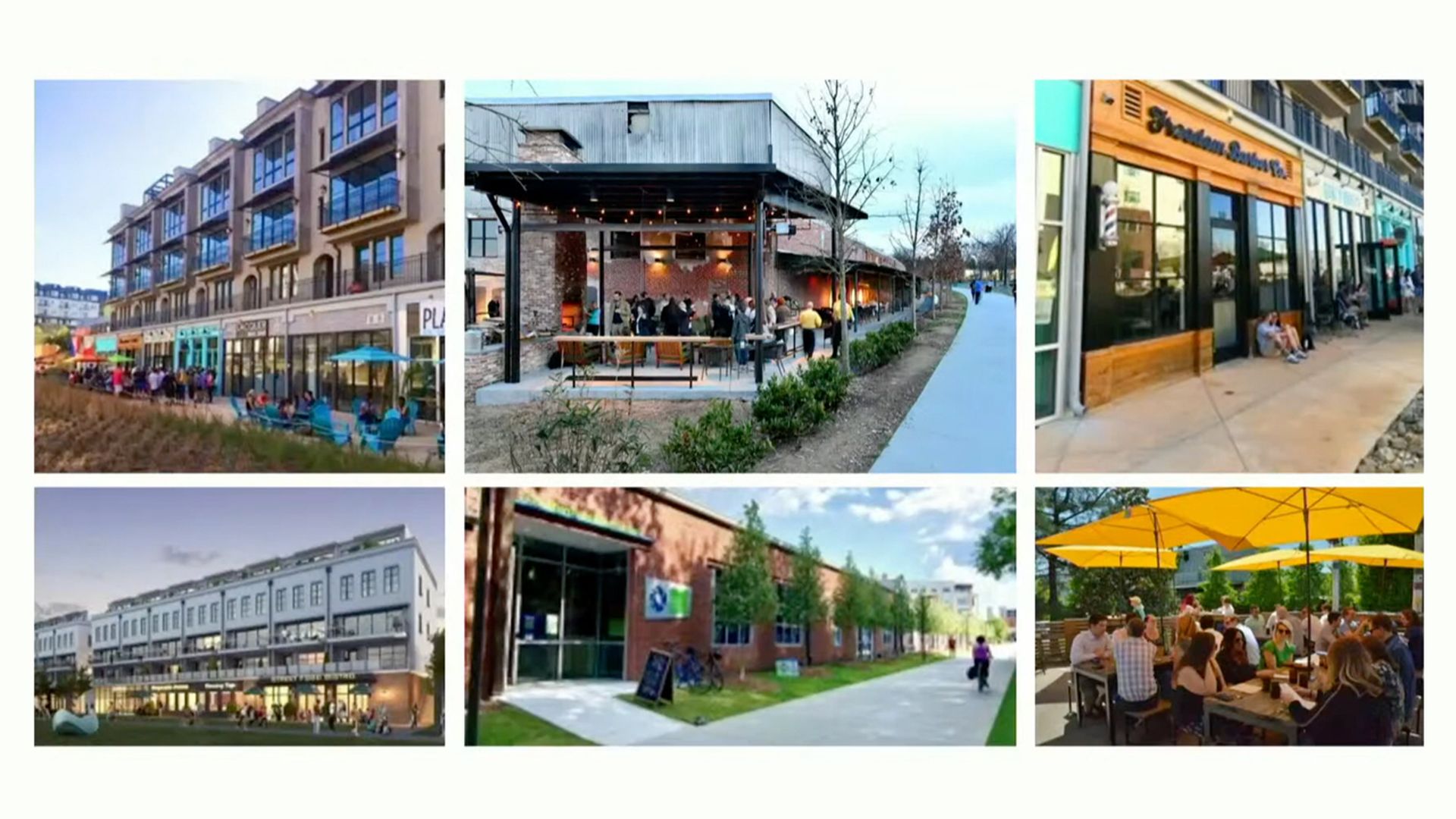 A photo of redevelopment concepts for Des Moines' south of Gray's Lake area.