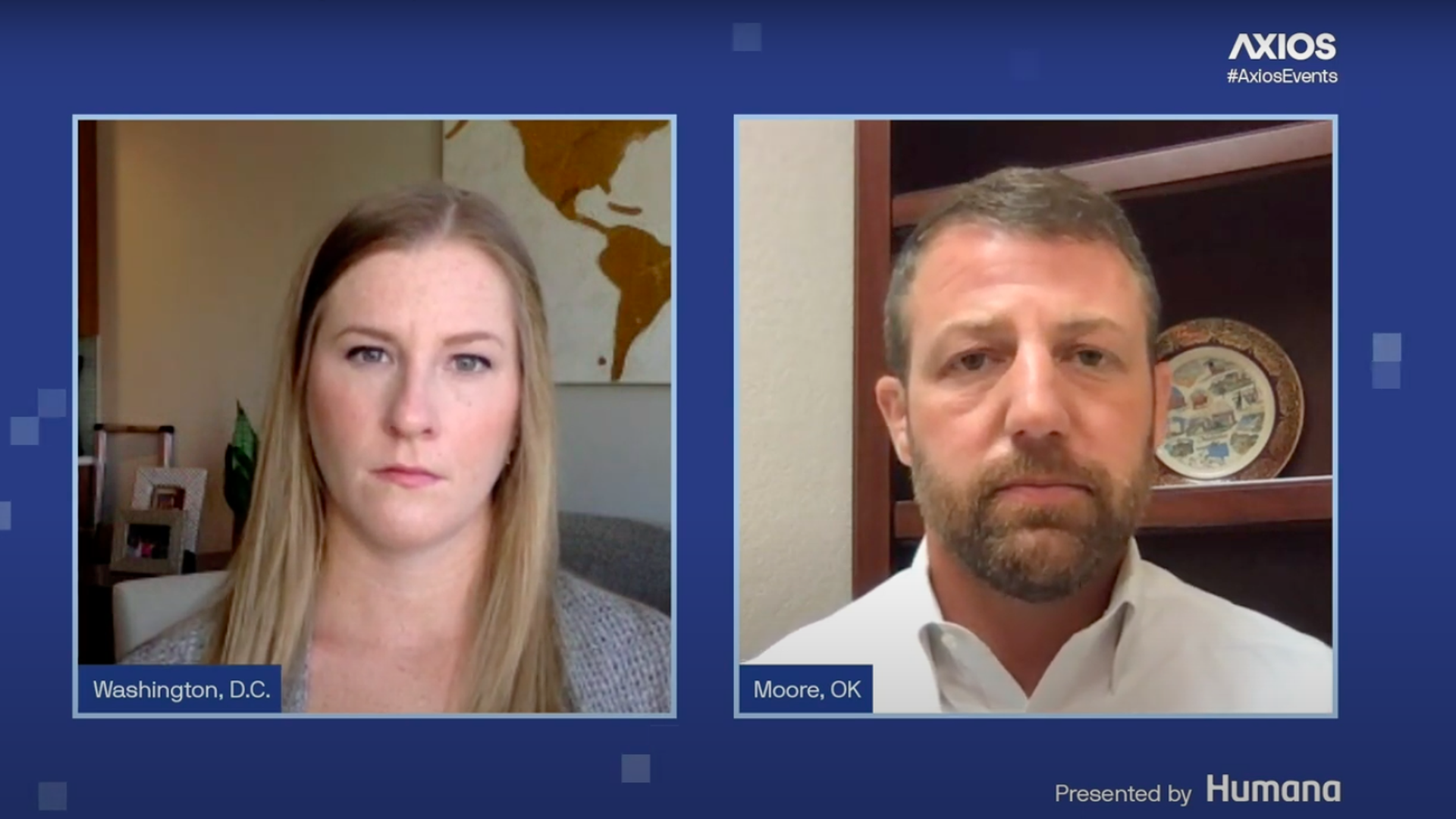 Axios' Caitlin Owens and Rep. Markwayne Mullin (R-Okla.)