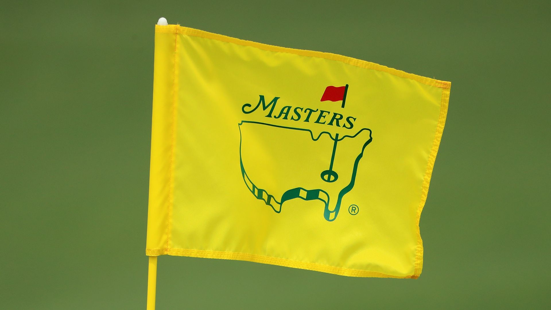 A Masters pin flag