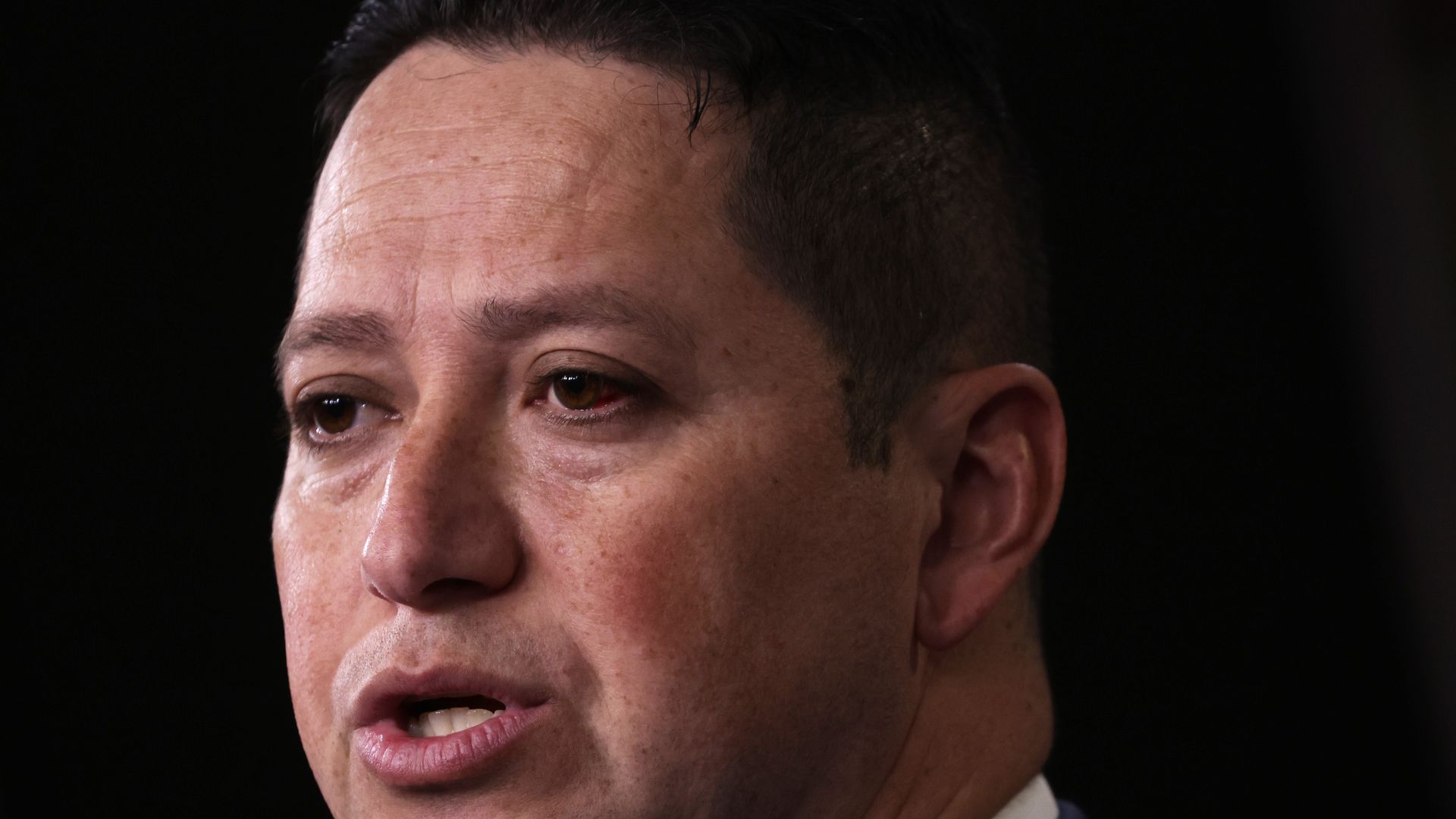 Rep. Tony Gonzales speaks during a news conference on Feb. 1, 2023. 