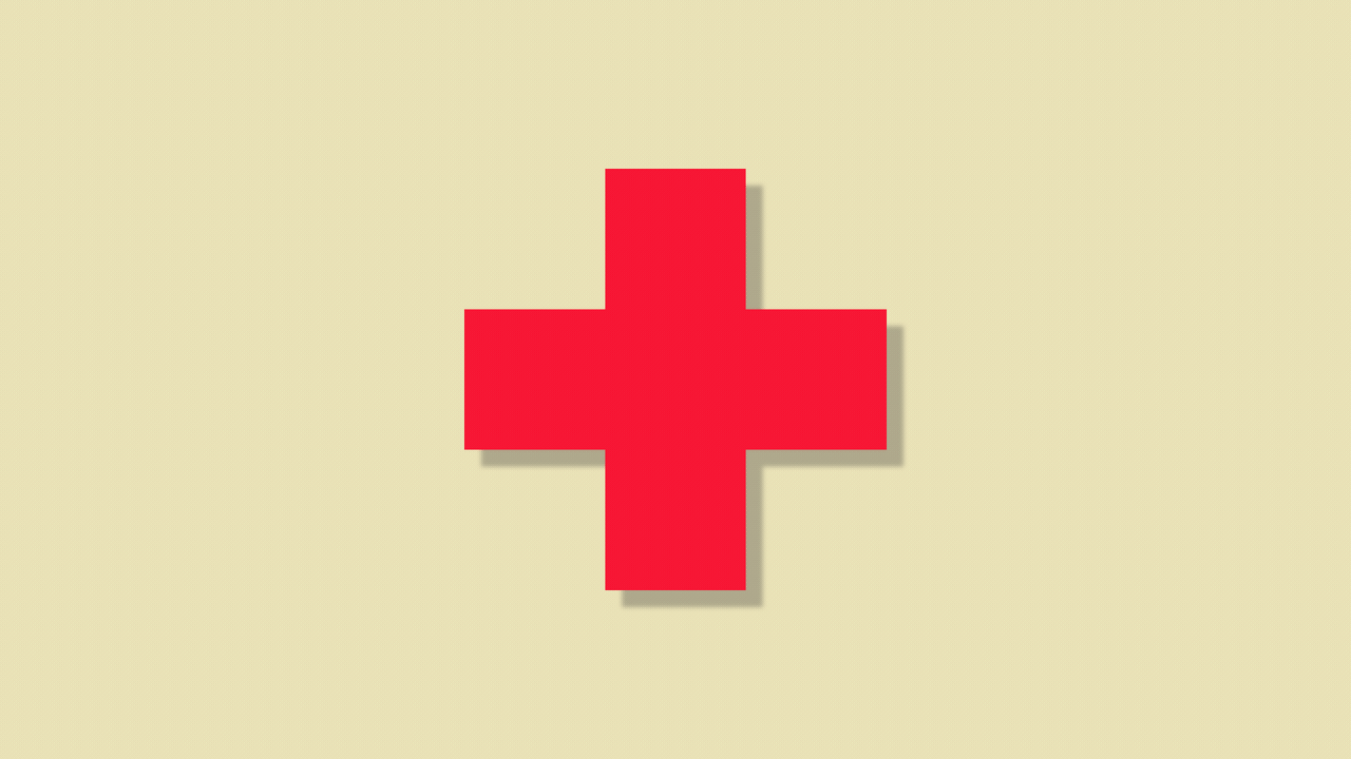 A moving illustration of a healthcare sign transforming into inequality.