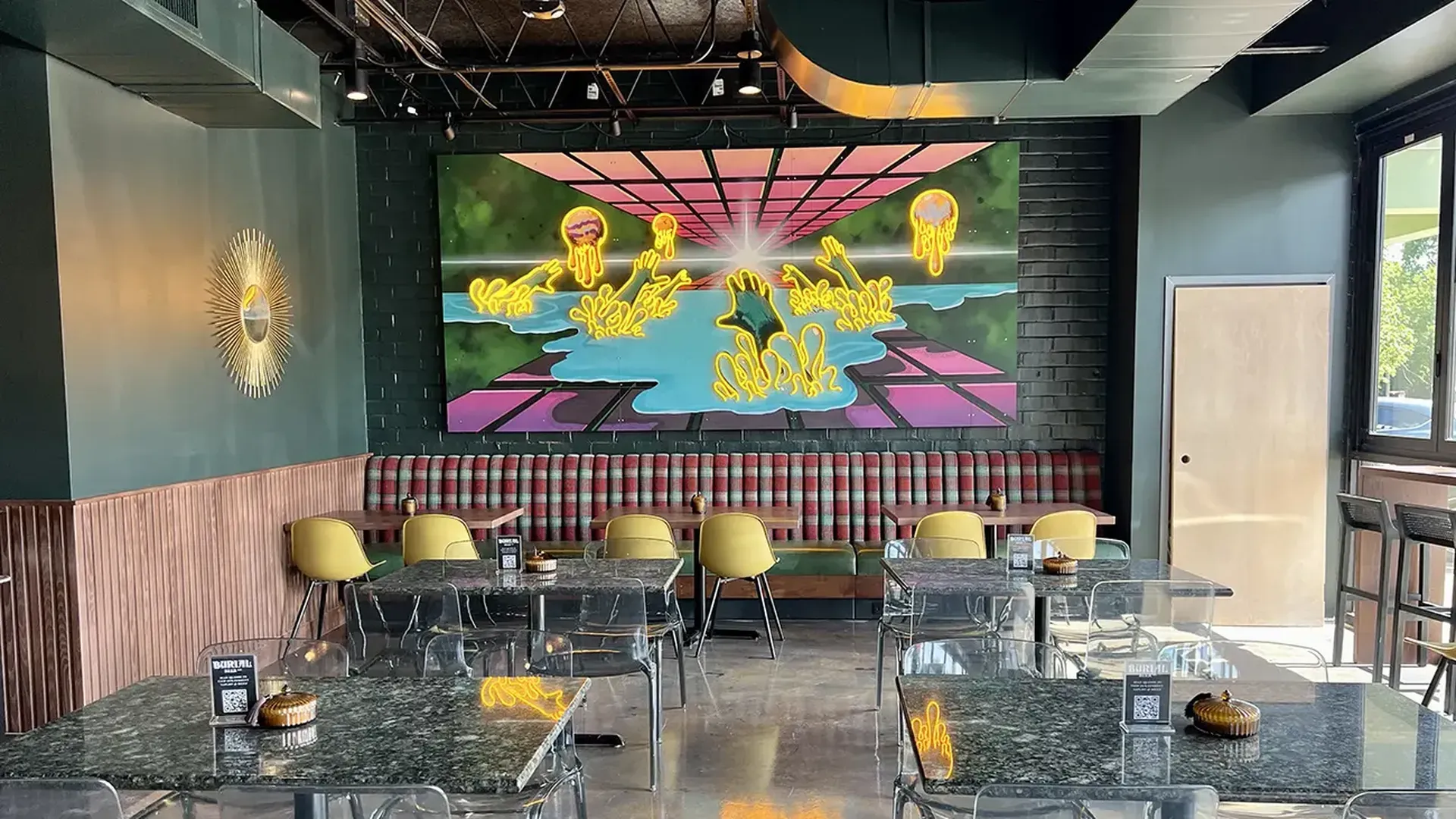 interior of burial brewery