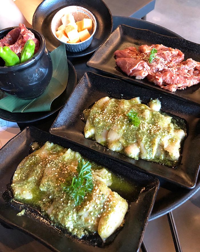 raw meat at gyu kaku uptown charlotte