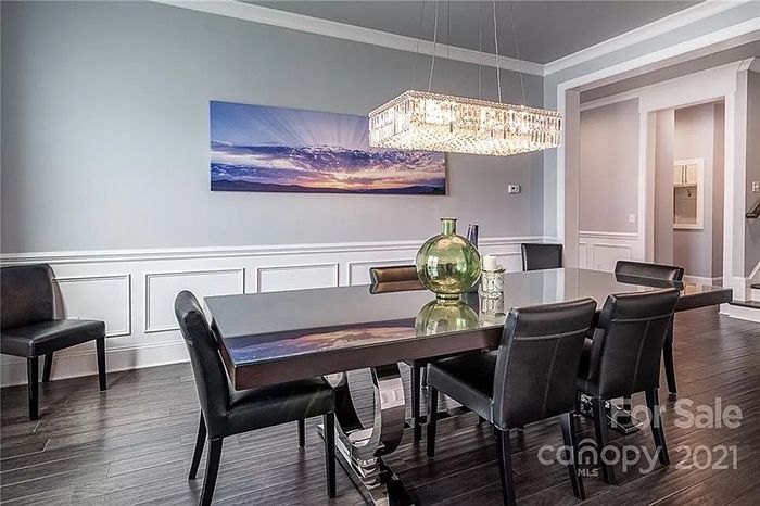 Curtis Samuel's new Charlotte home dining room