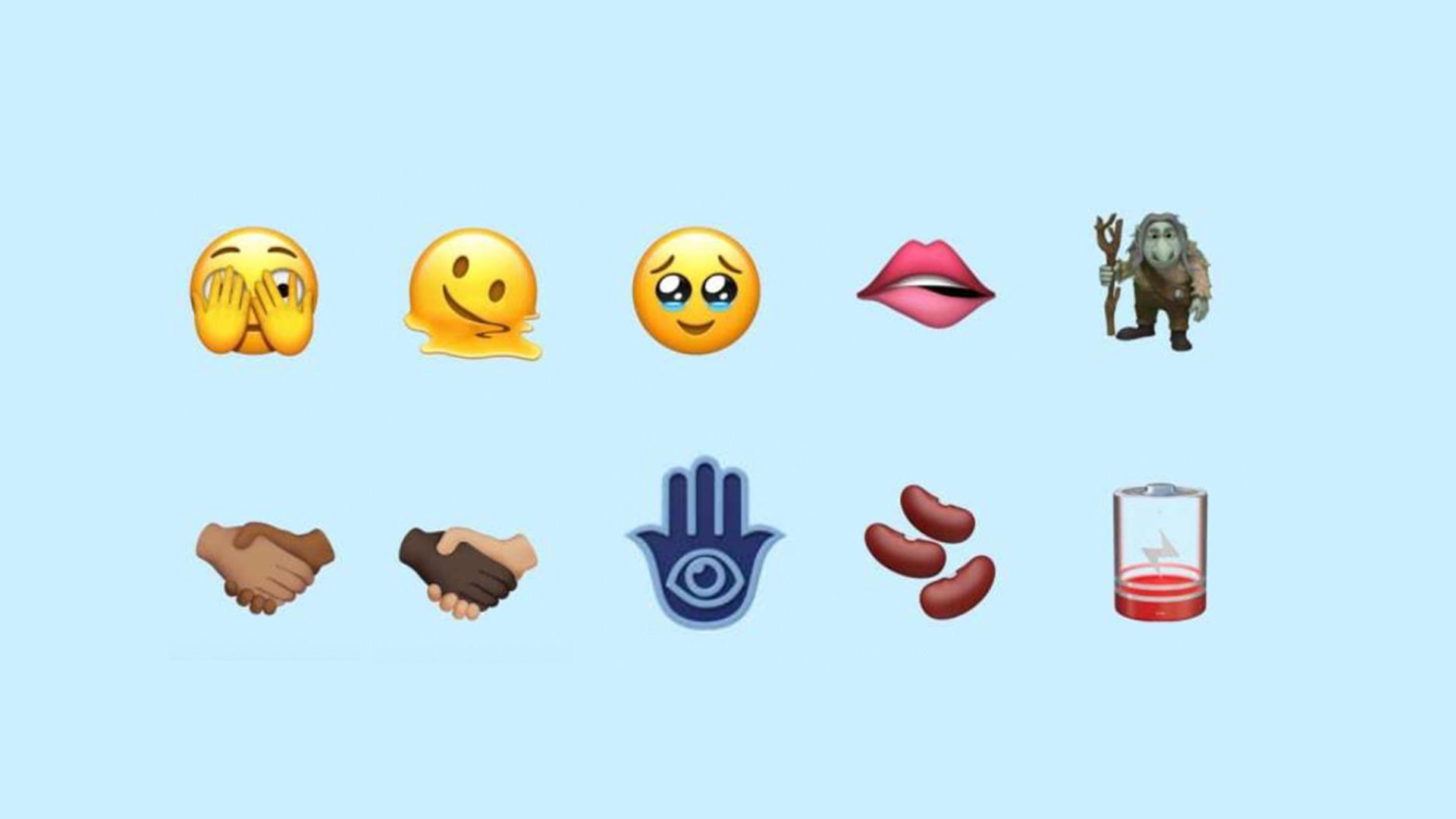 What new emojis are available on Apple's iOS 15.4?