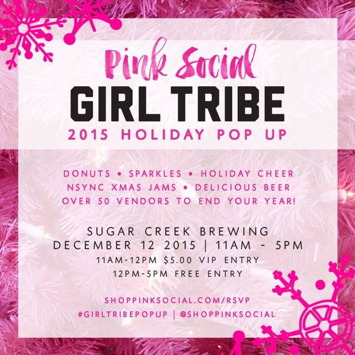Pink Social Holiday Shop