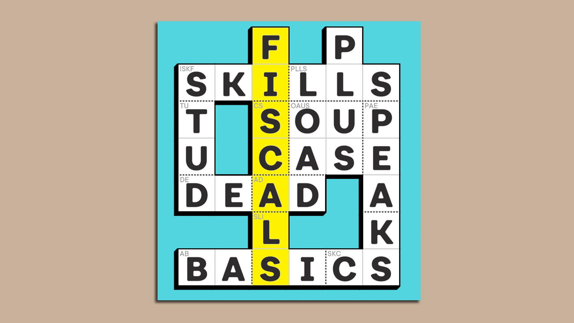 The answer to Tuesday's Knotwords