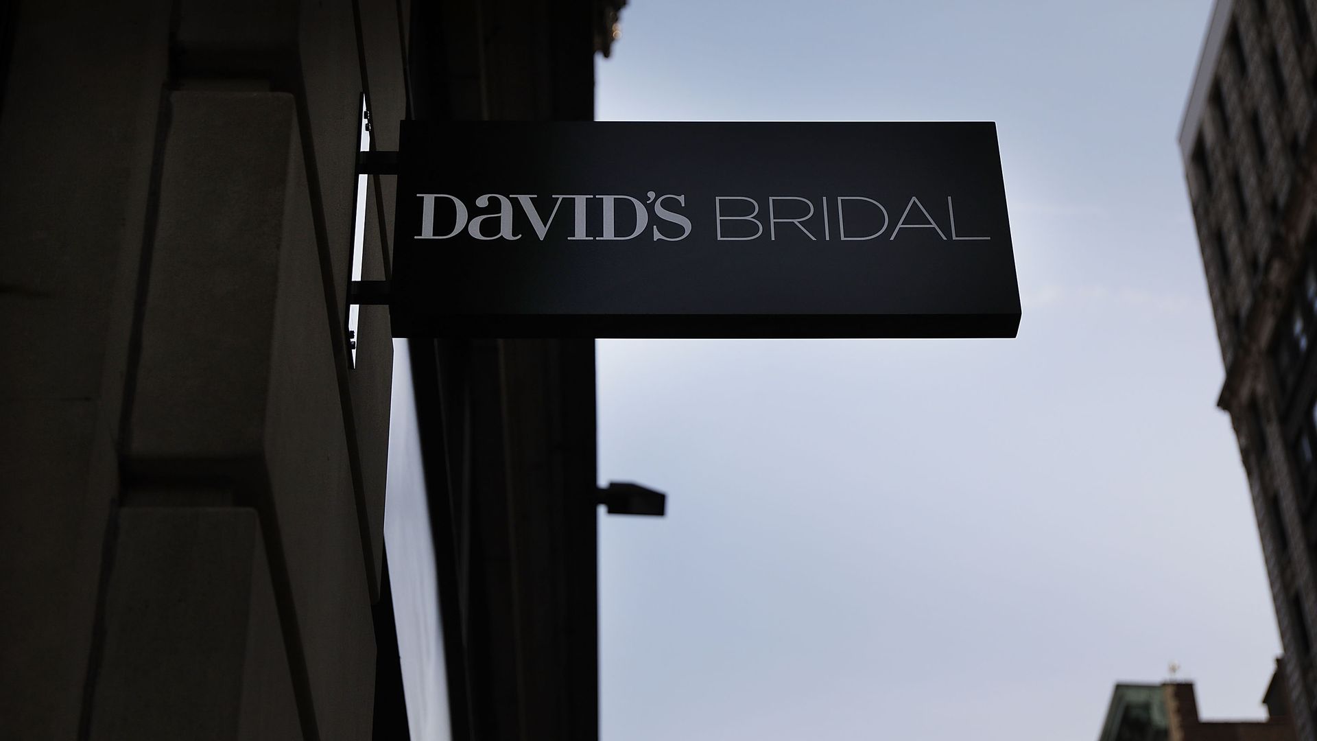 A David's Bridal store stands in Manhattan.