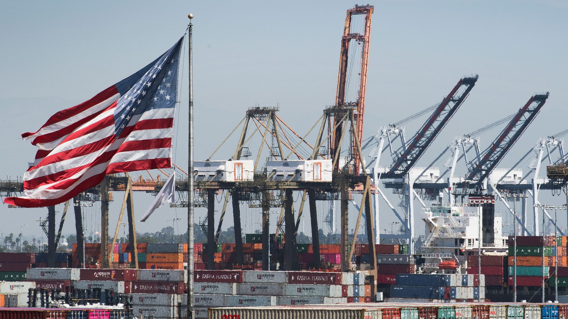 Shipping containers from China.