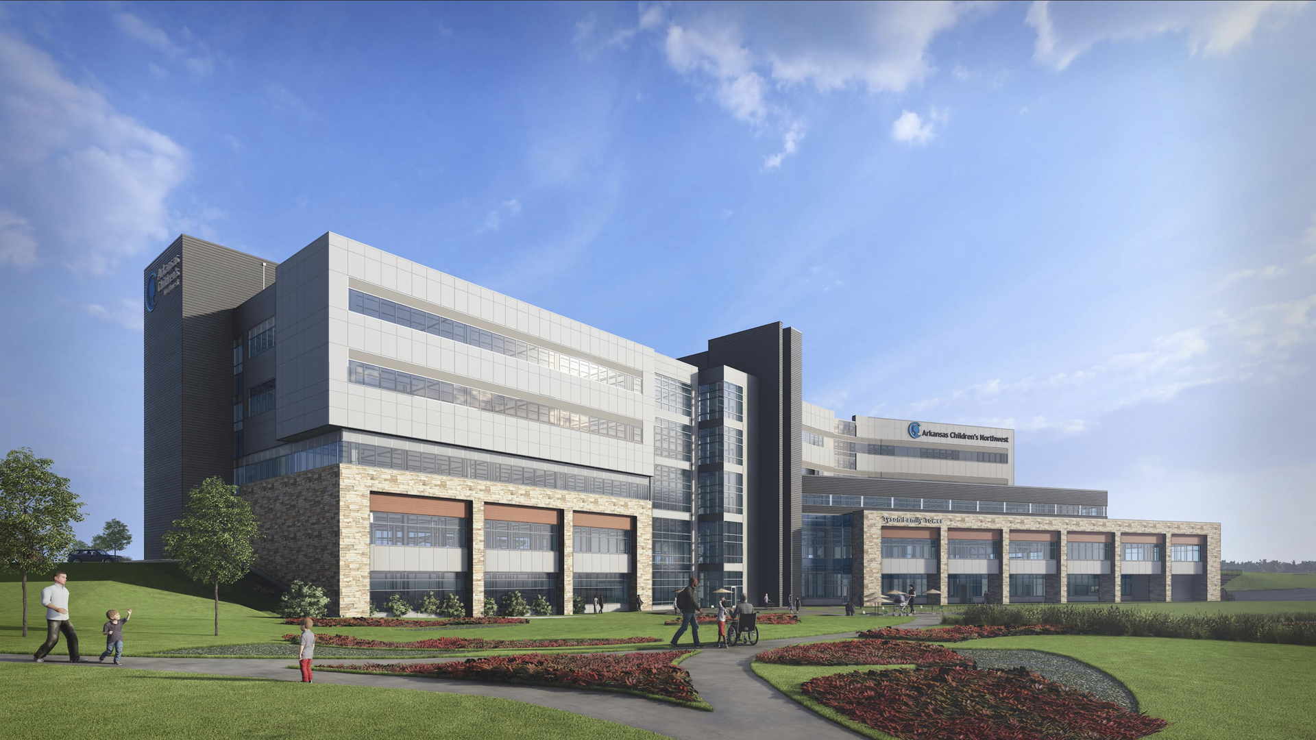 rendering of hospital