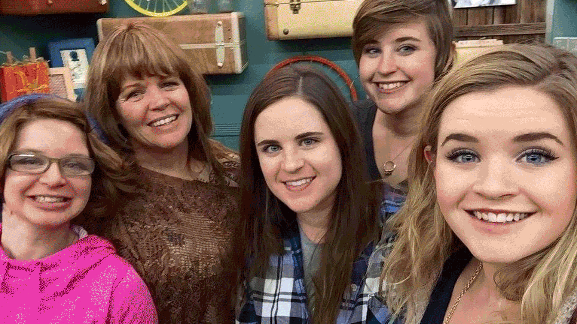 A gif of people with their mom