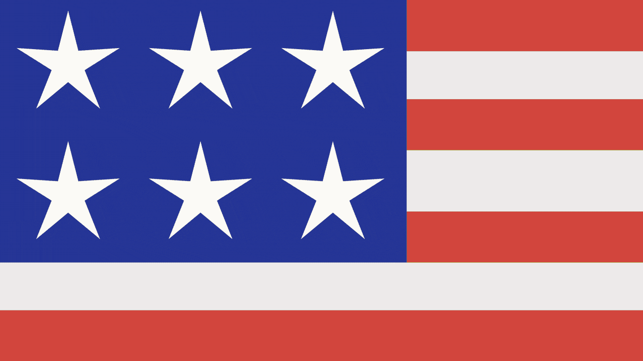 Animated illustration of the US flag's stars turning into suns.