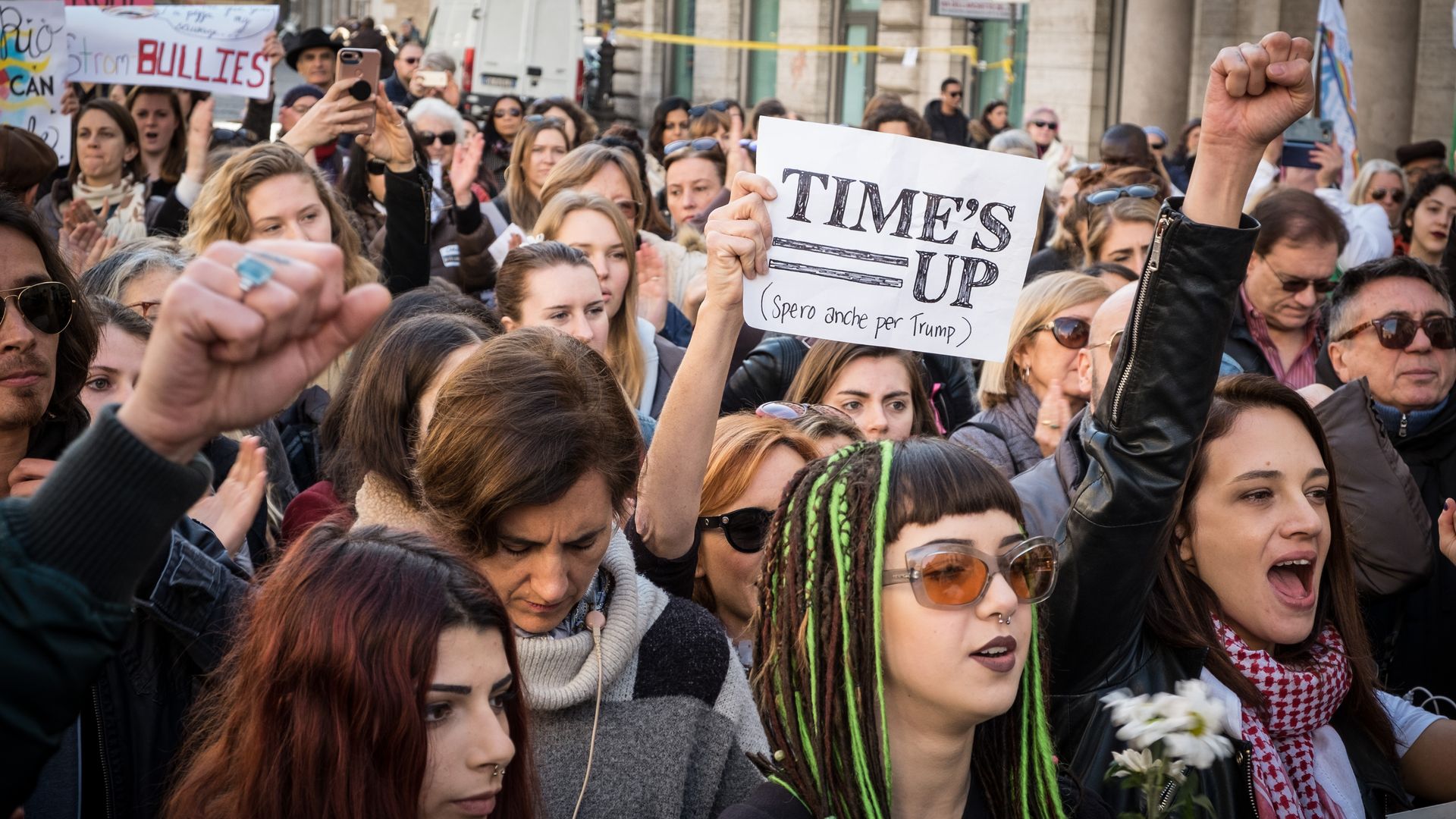 A #MeToo protest