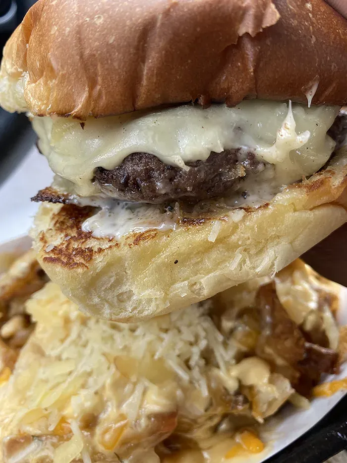 What the Fries burger