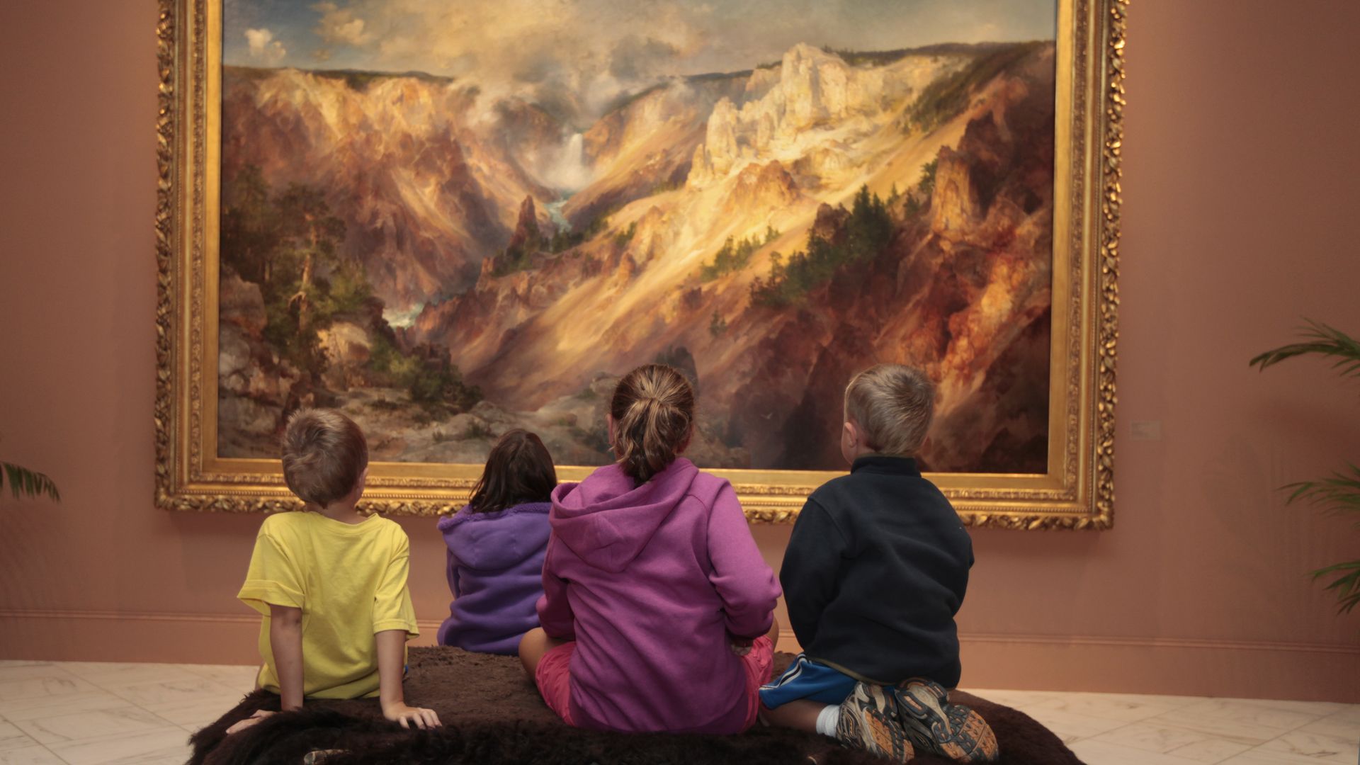 Kids at art museum
