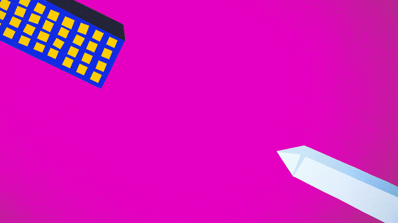 Illustration of Washington Monument and a skyscraper fighting with radio signals