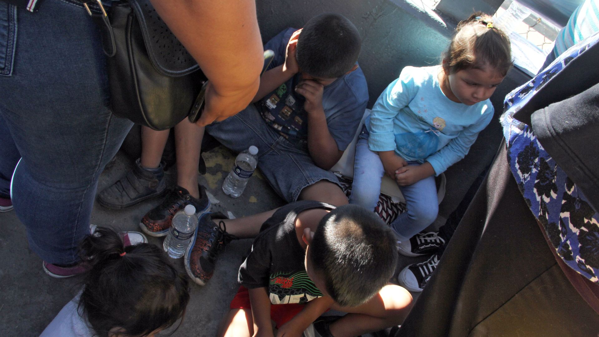 Children detained st the border